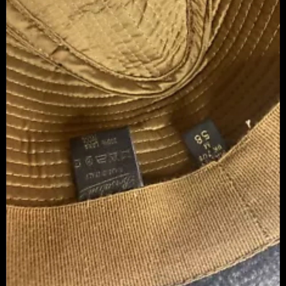 DORIA BY BORSALINO Grey Wool FEDORA HAT 58 M - Picture 3 of 3